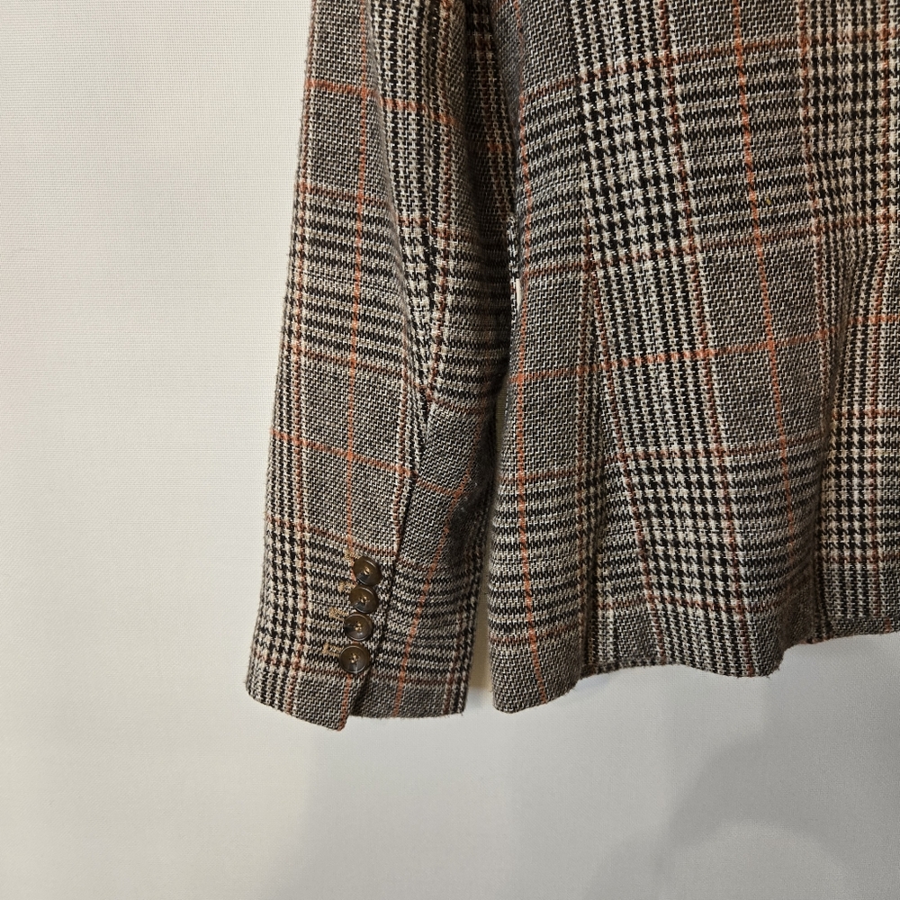 BB Dakota Women's Size S Brown tweed look button front Men's look blazer - Picture 9 of 10
